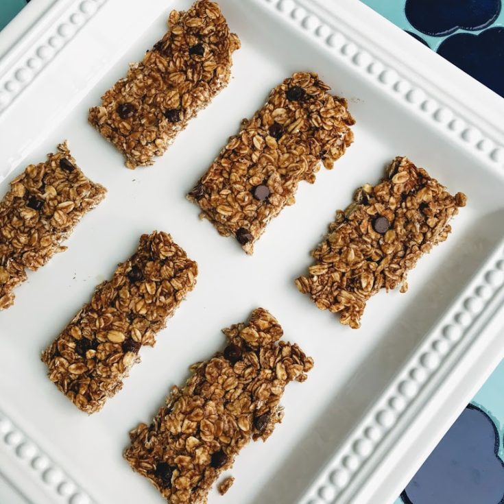 Chewy Chocolate Peanut Butter Granola Bars