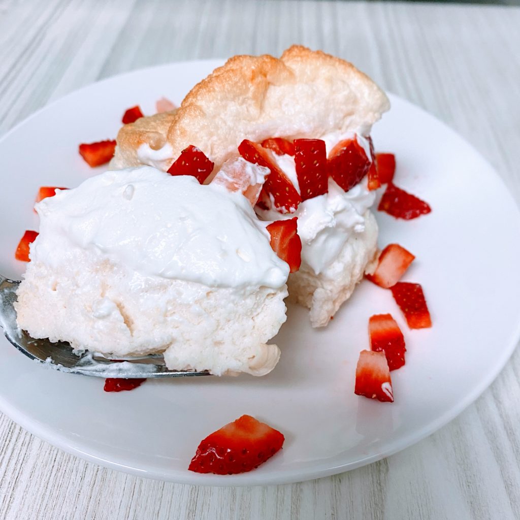 single serve strawberry shortcake