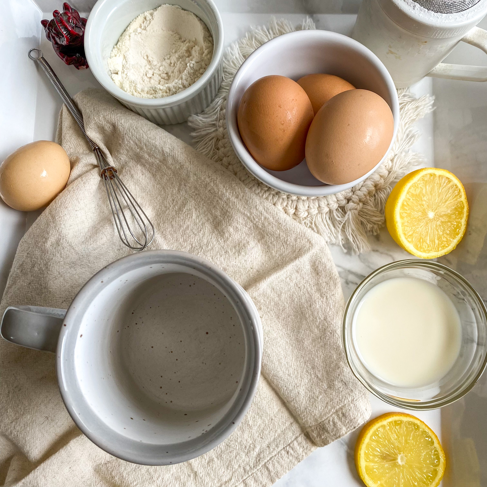 Lemon Poppy Seed Mug Cake Macro Friendly Desserts