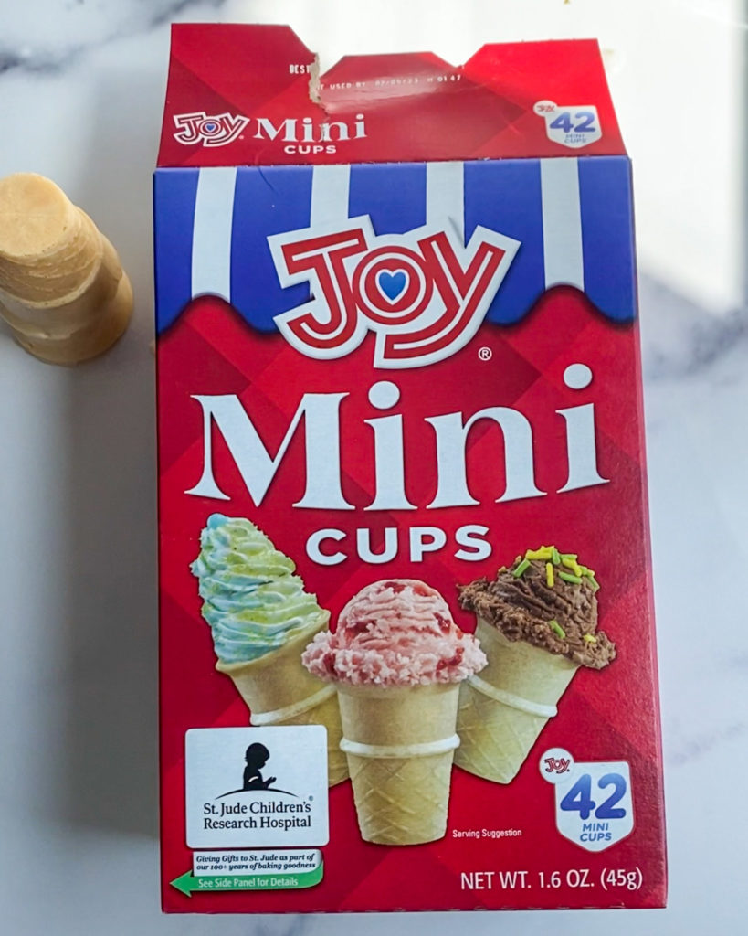 mini ice cream cones