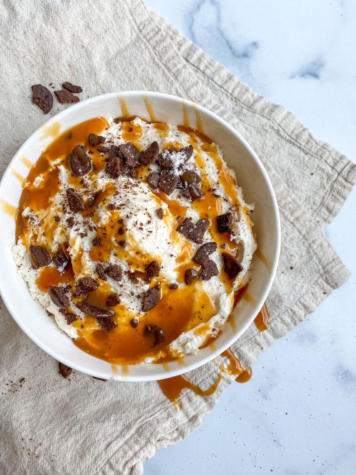 Salted Caramel Brownie Cake Mix Dip