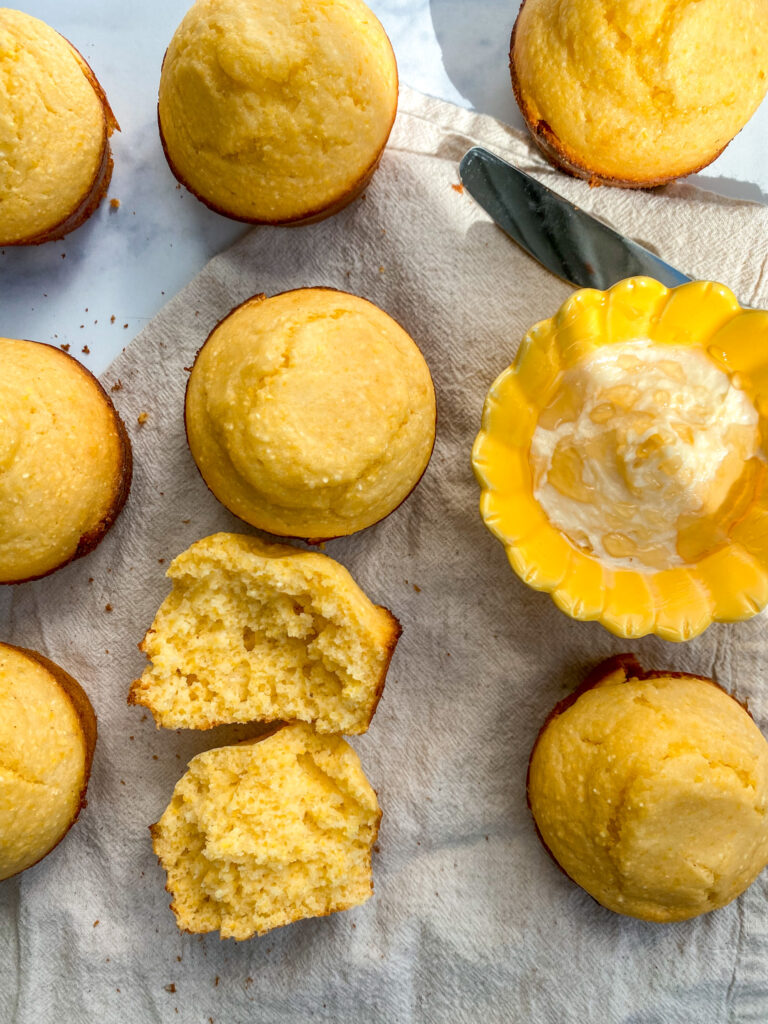 honey butter corn muffins