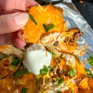 Thanksgiving Sweet Potato Nachos - Haley Nicole Fit