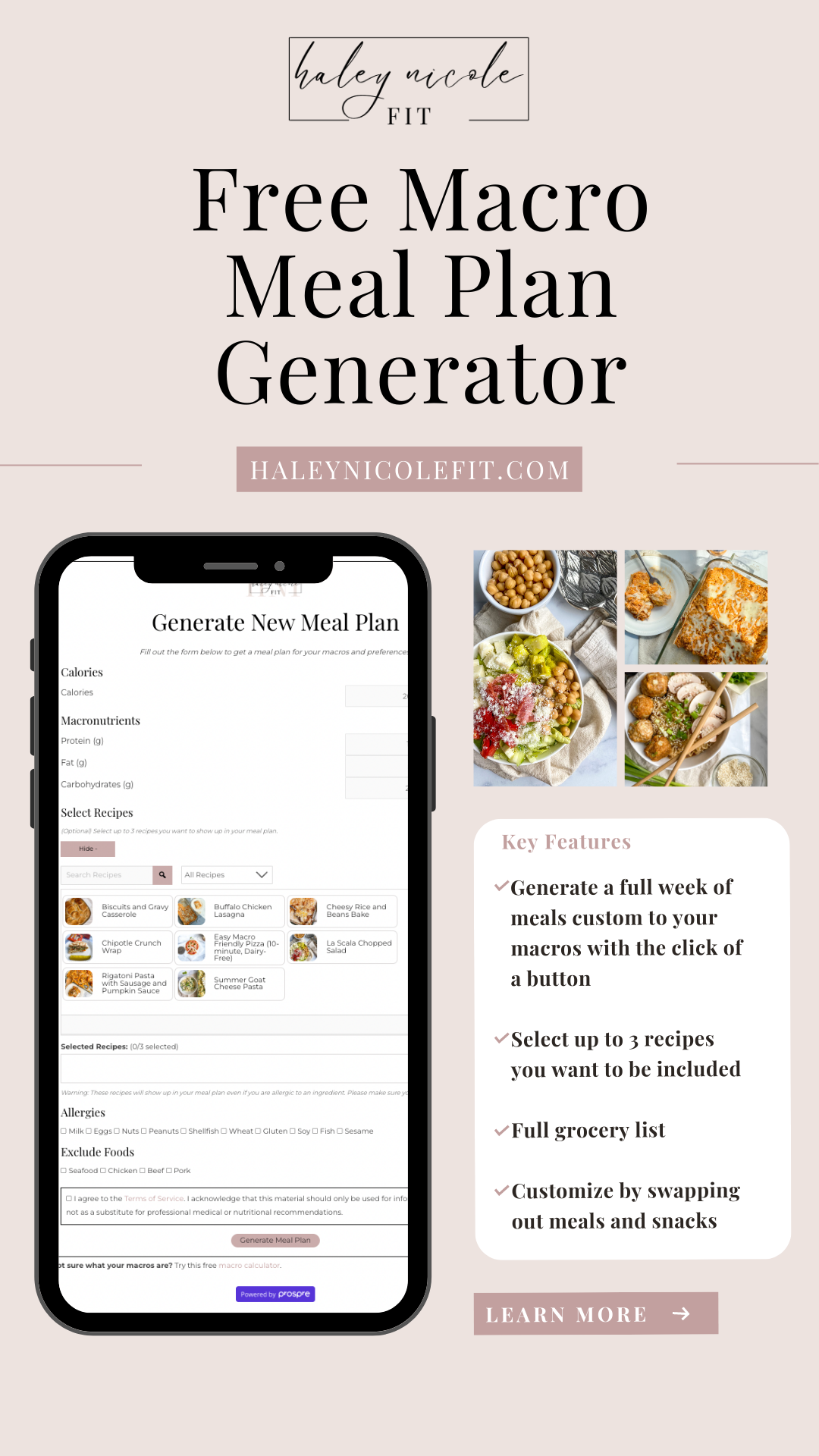 automatic macro meal planner