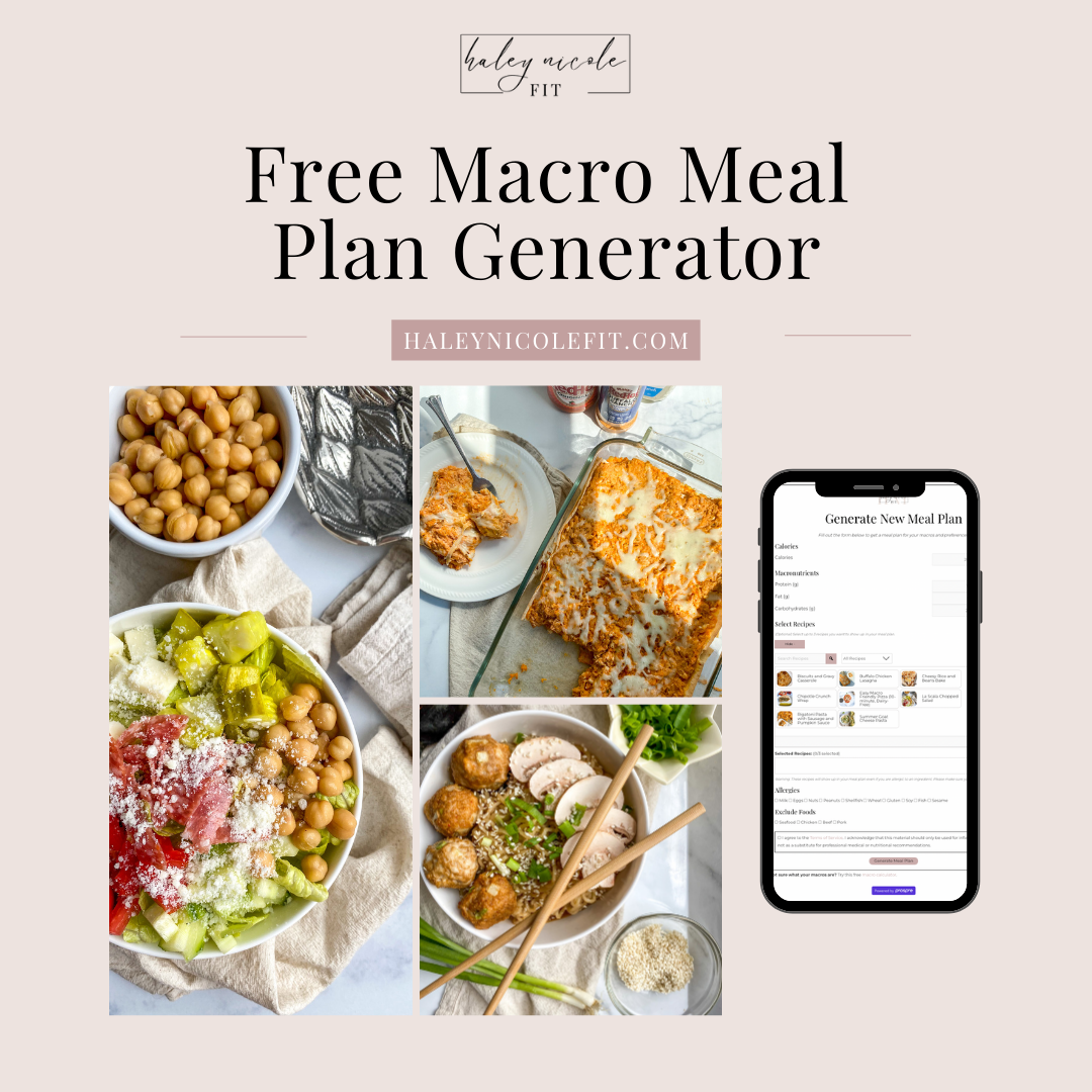 Meal planner app diet macros - colorfity