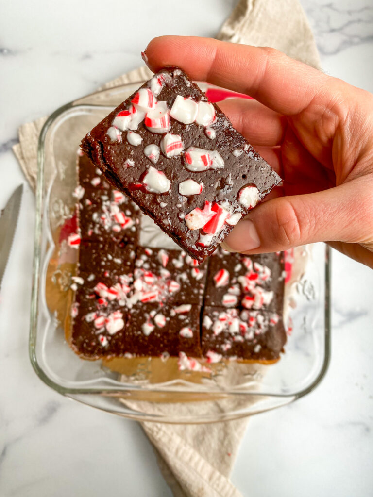 peppermint protein brownie