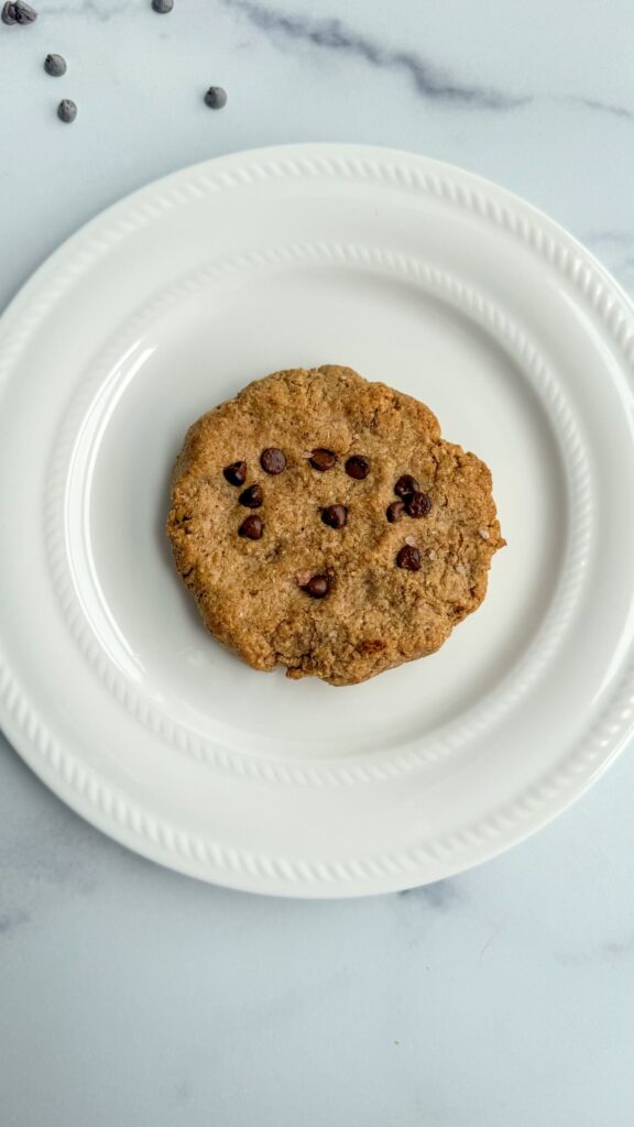 single serve chocolate chip cookie